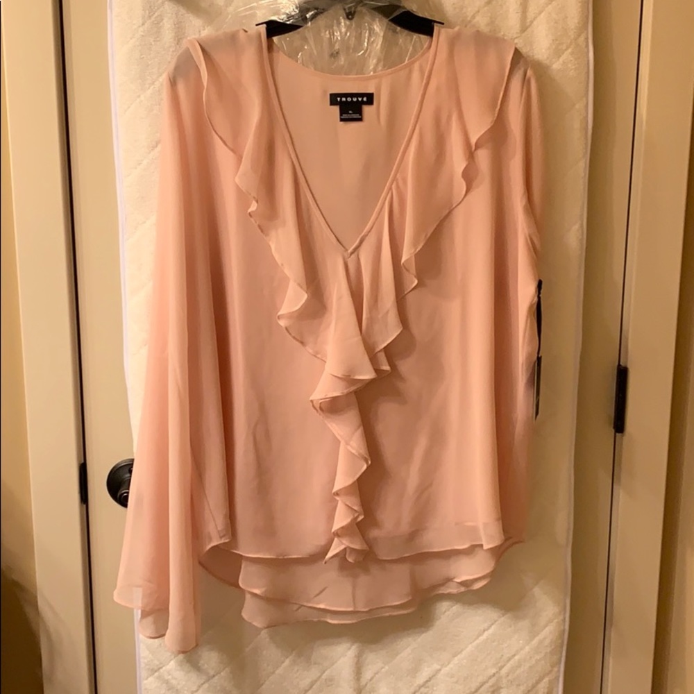 Trouve XL pink blouse
